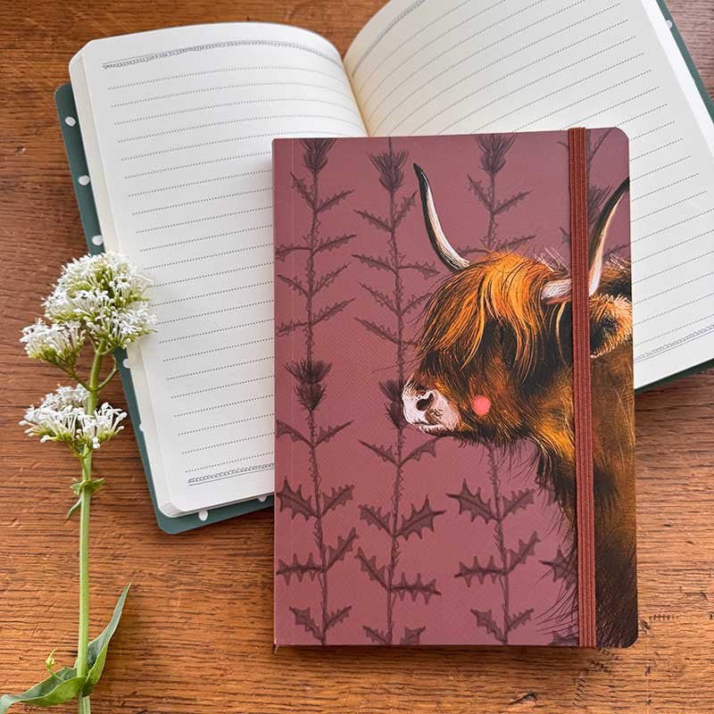 Highland Cow Large Notebook - RUTHERFORD & Co