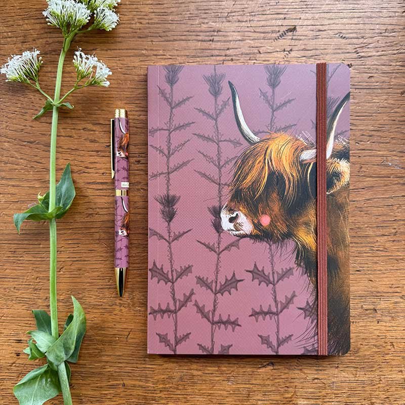 Highland Cow Large Notebook - RUTHERFORD & Co