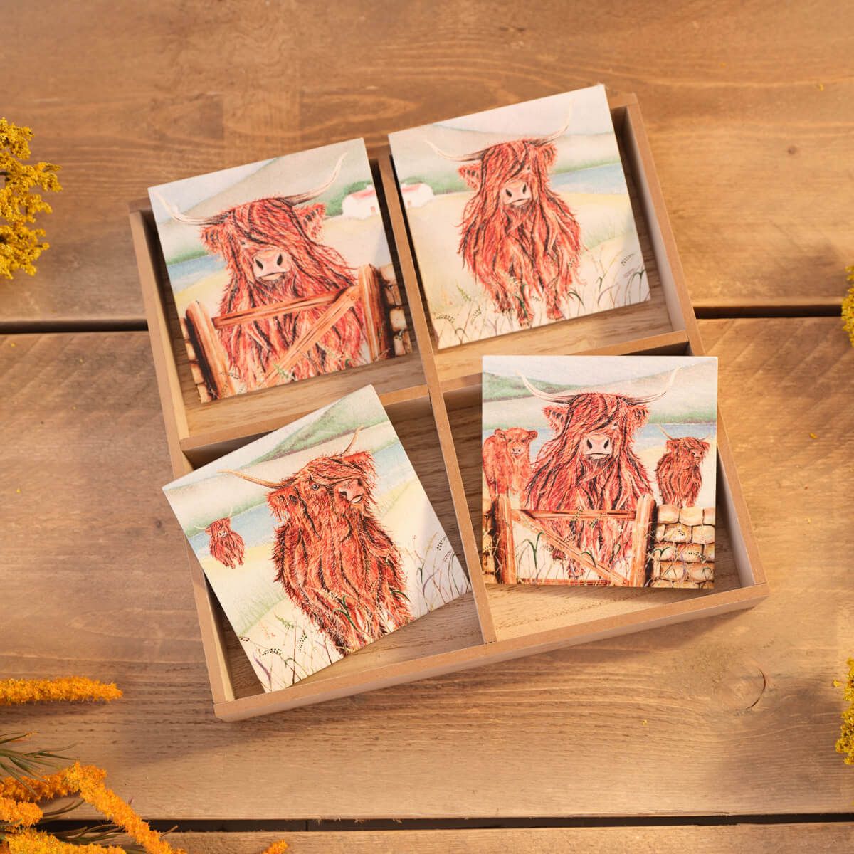 Highland Cow Slate Coaster - RUTHERFORD & Co