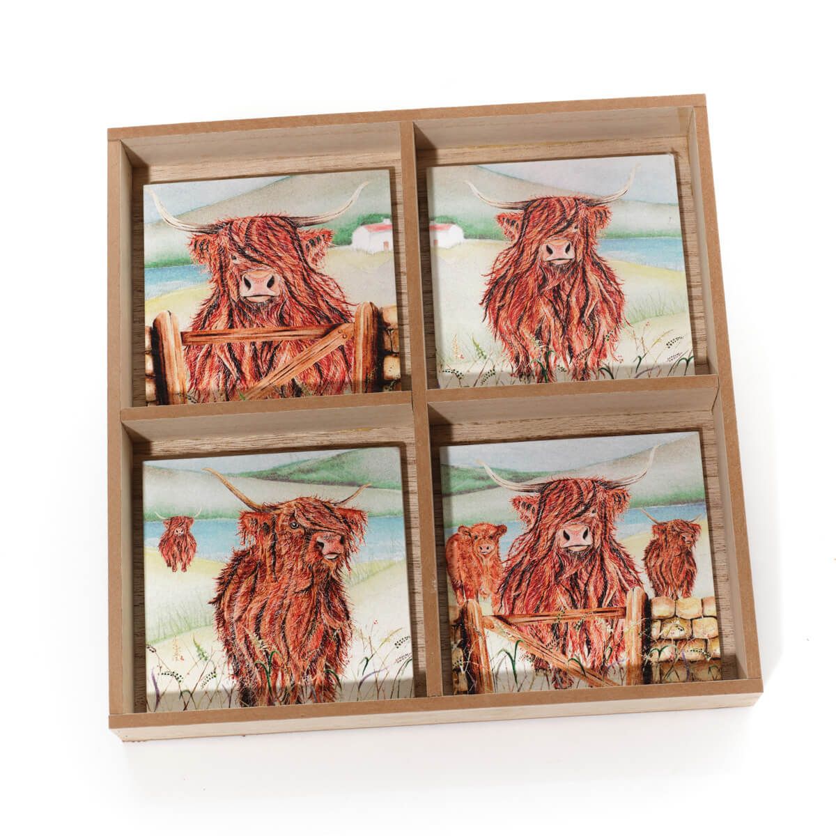 Highland Cow Slate Coaster - RUTHERFORD & Co