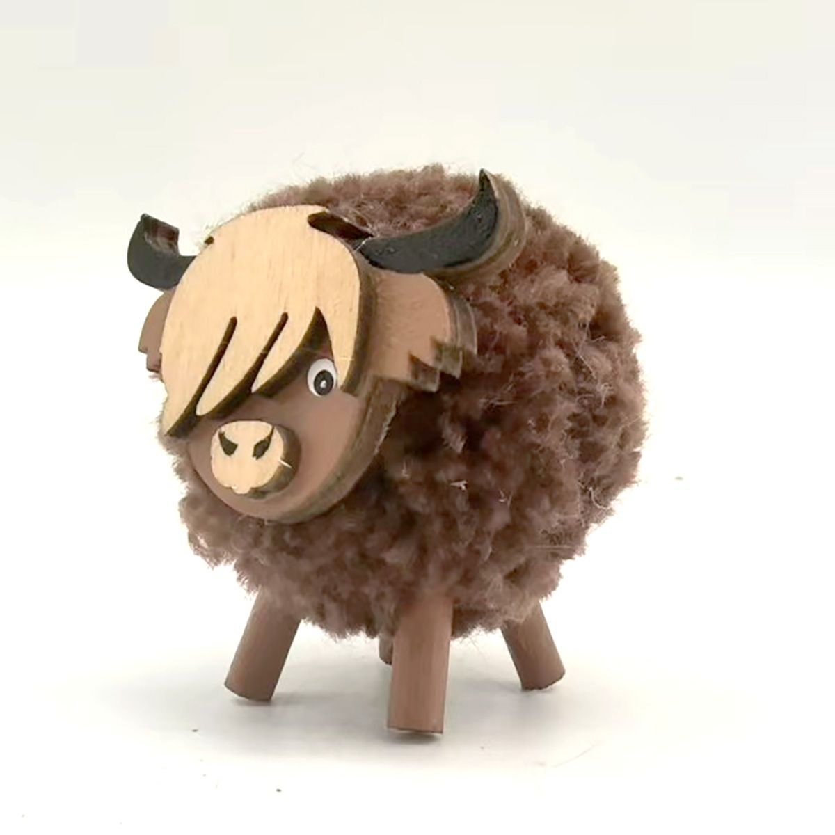 Highland Cow Standing Pom Pom - RUTHERFORD & Co