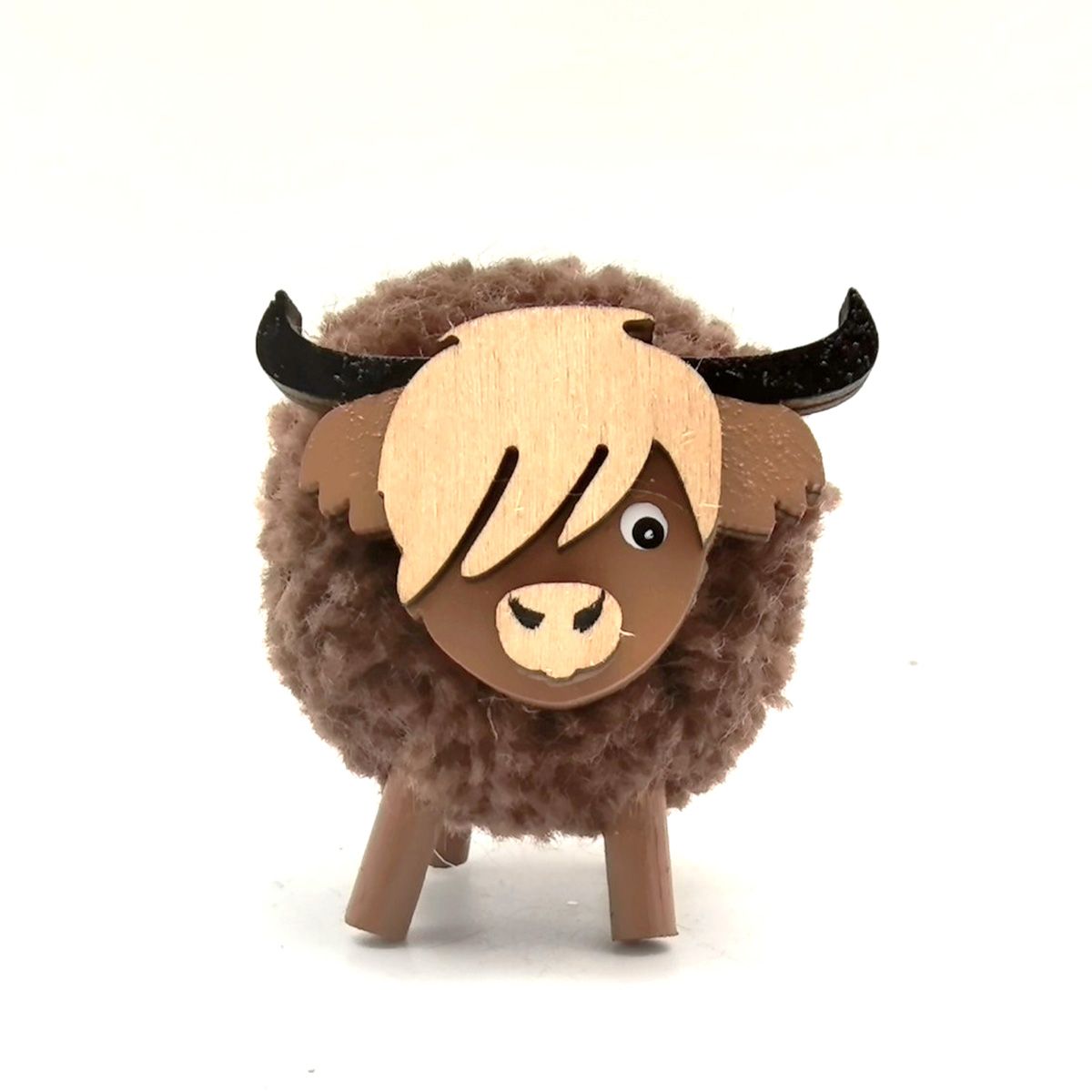 Highland Cow Standing Pom Pom - RUTHERFORD & Co