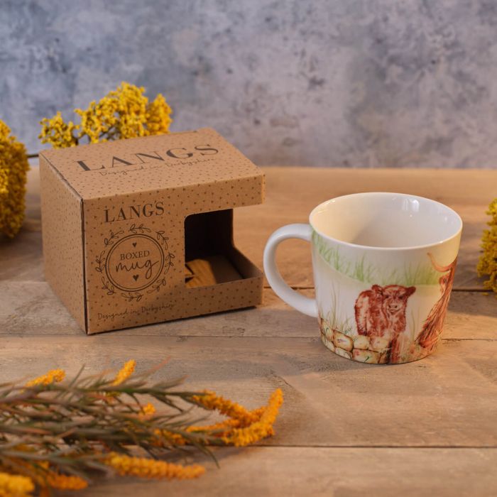 Highland Cow Stoneware Mug With Gift Box - RUTHERFORD & Co