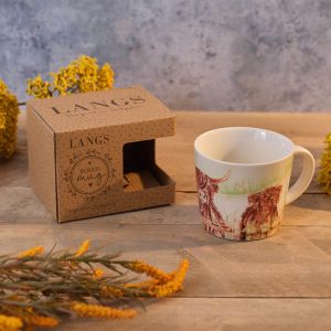 Highland Cow Stoneware Mug With Gift Box - RUTHERFORD & Co