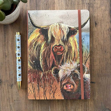 Highland Cows Large Notebook - RUTHERFORD & Co