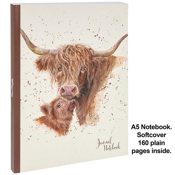 Highland Harmony Cow Notebook A5 - RUTHERFORD & Co