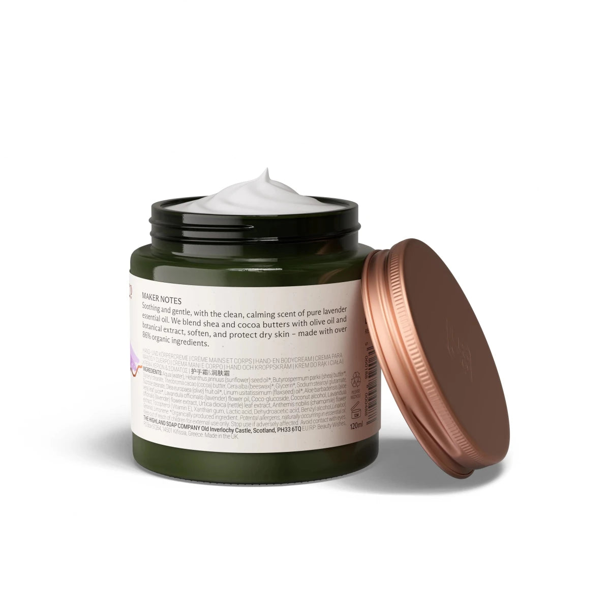 Highland Lavender Hand & Body Cream 120ml - RUTHERFORD & Co