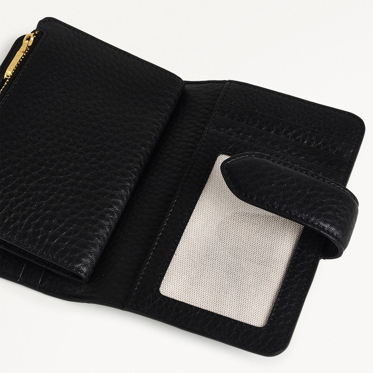 HILLGATE/BLACK/MEDIUM BIFOLD PURSE - RUTHERFORD & Co