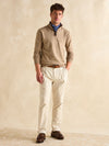 Hillside Oat Quarter Zip Knitted Jumper - RUTHERFORD & Co