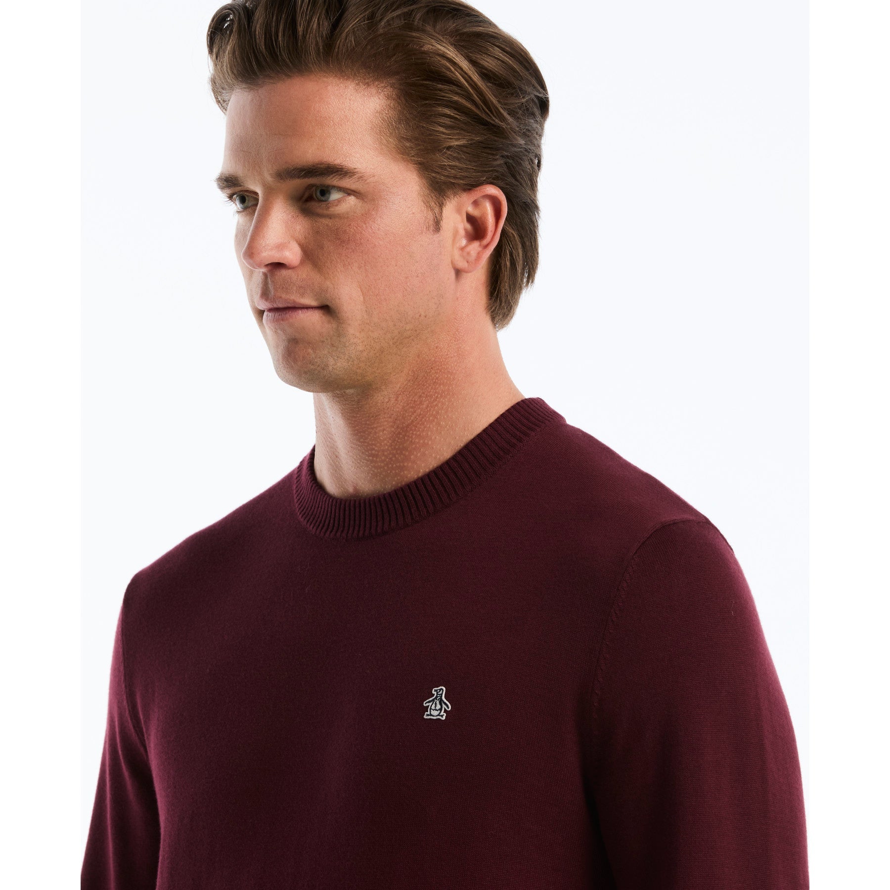 Cotton Crew Neck Sweater In Port Royale