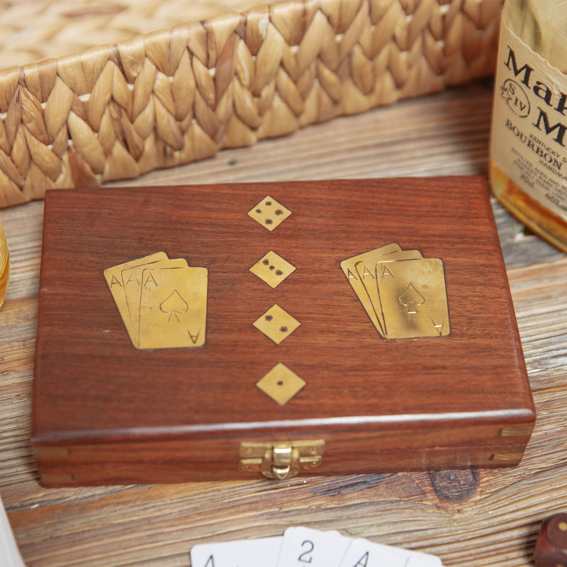 Harvey Makin Wooden Games Set - Cards with Dice