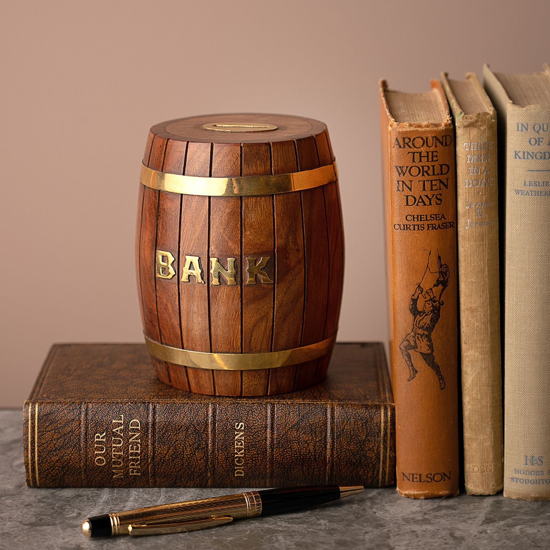 Harvey Makin Barrel Shape Money Box