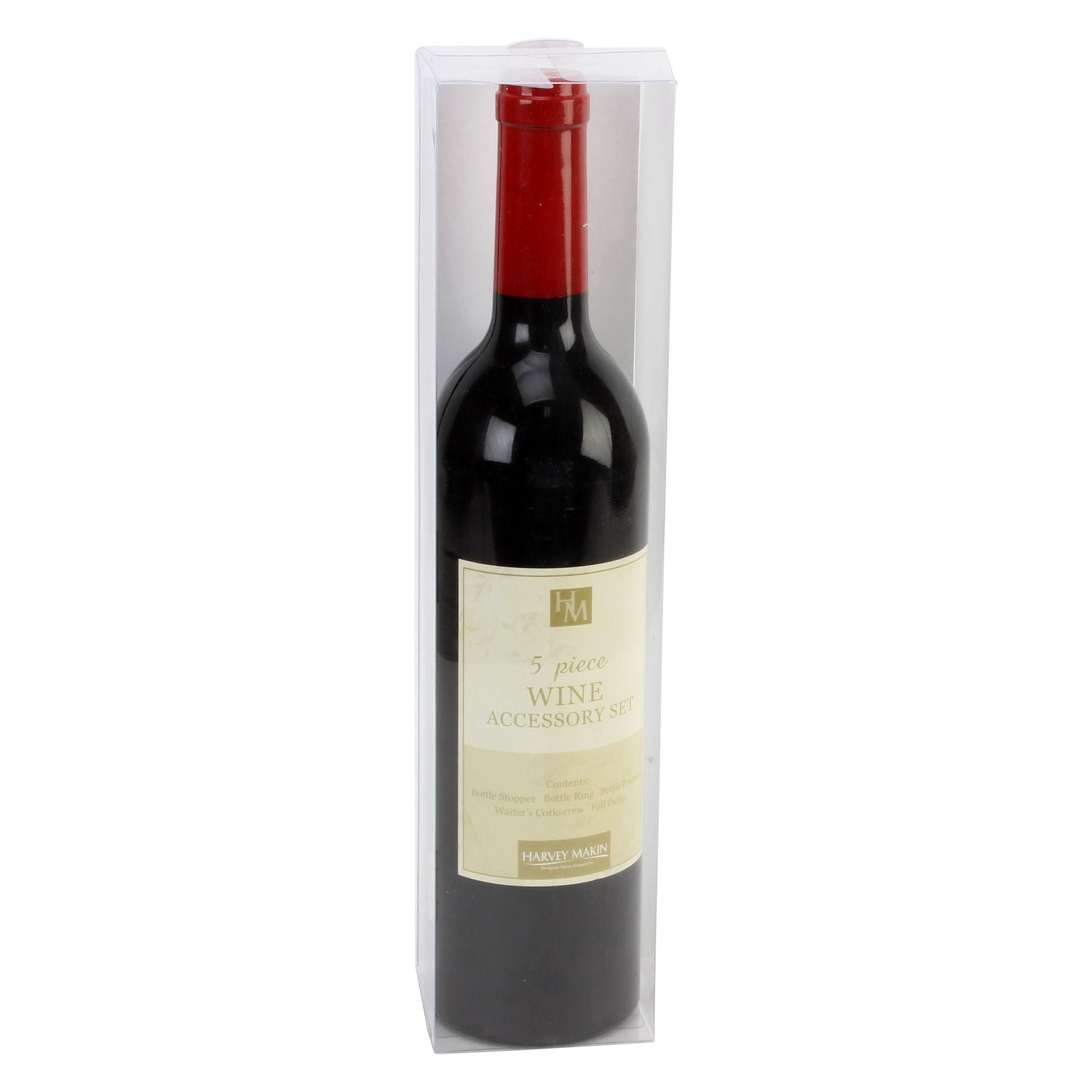 Harvey Makin Bar Set Large Wine Bottle Shape Corkscrew Set