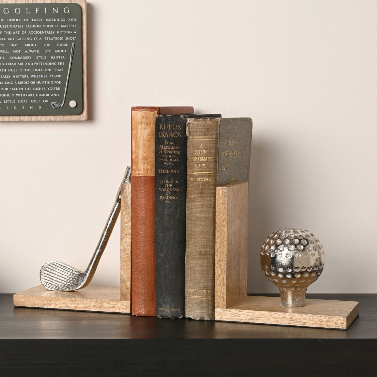 Hobbies By Harvey Bookends Golf - RUTHERFORD & Co