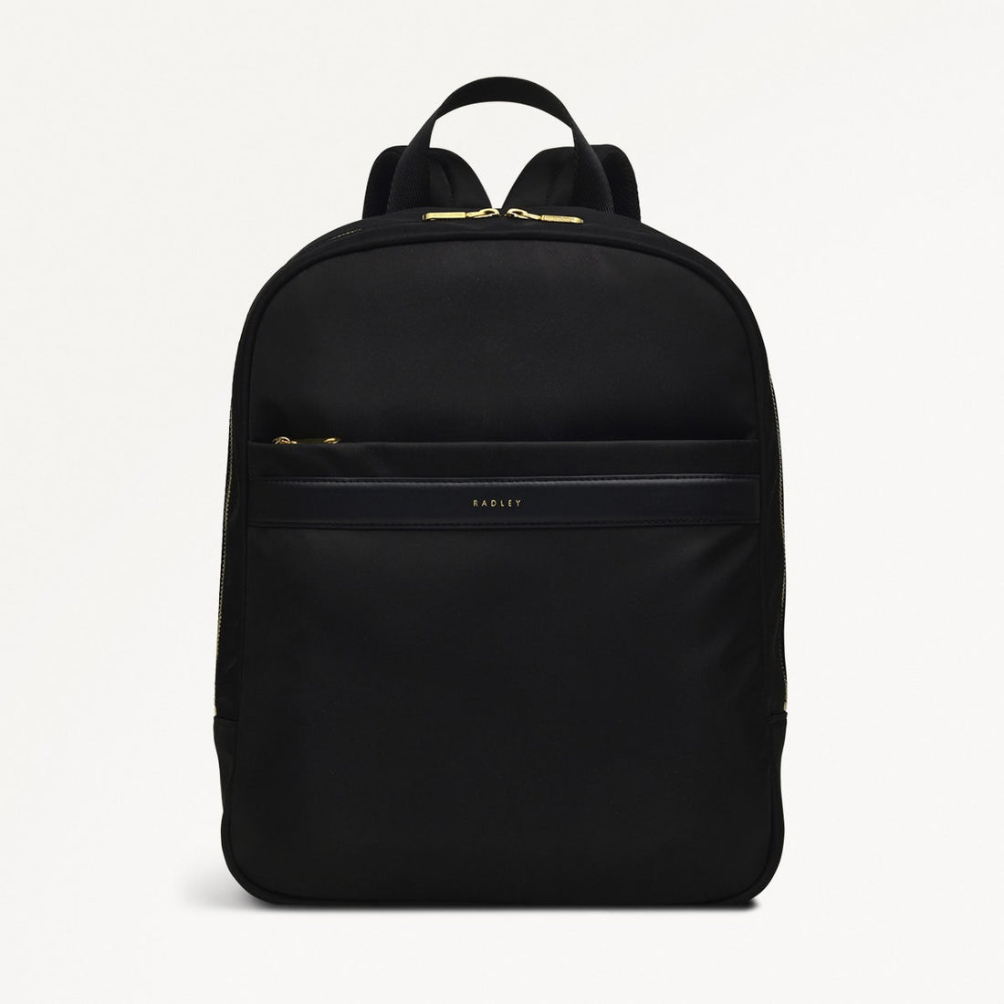 Holland Park Medium Ziptop Backpack Black - RUTHERFORD & Co