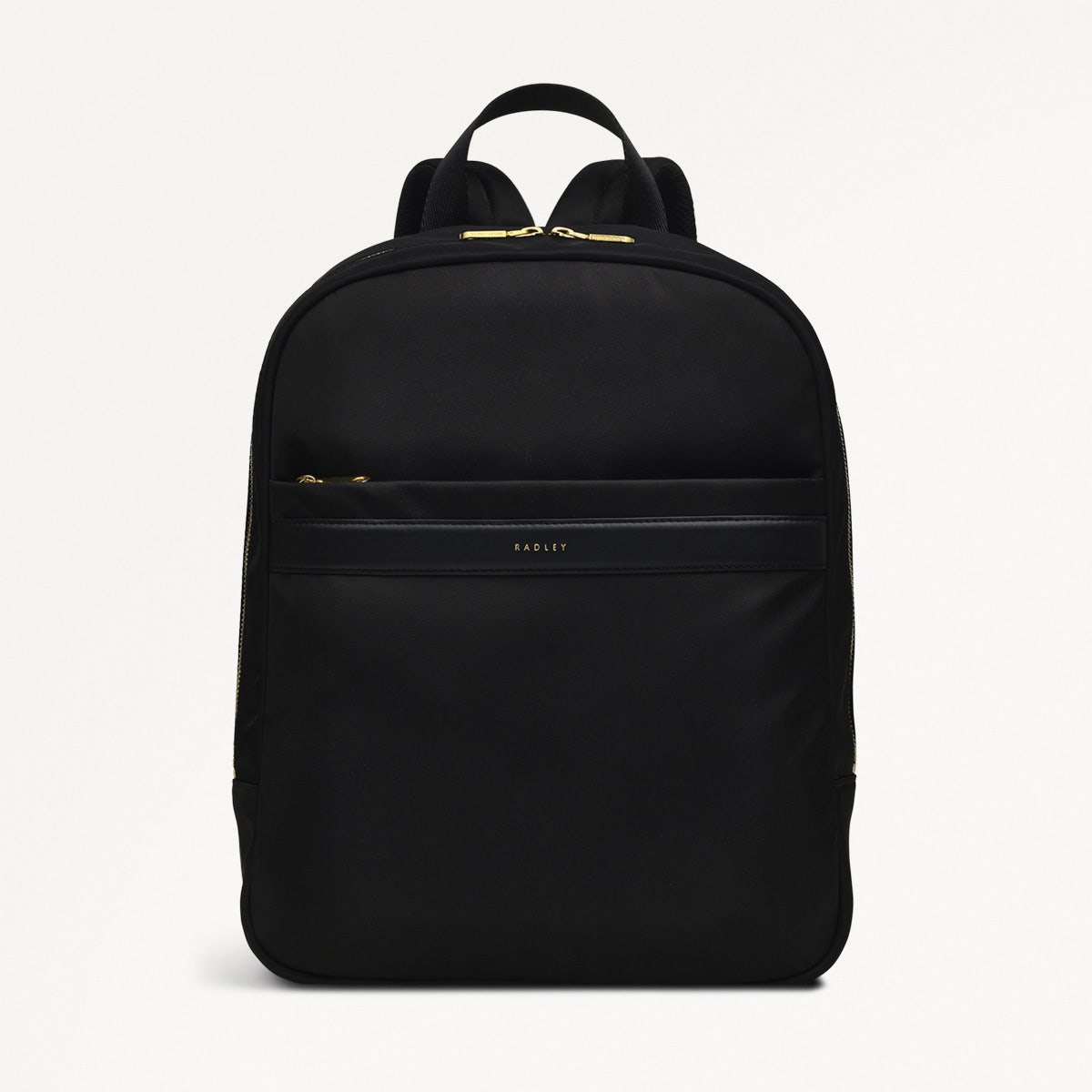 Holland Park Medium Ziptop Backpack Black - RUTHERFORD & Co
