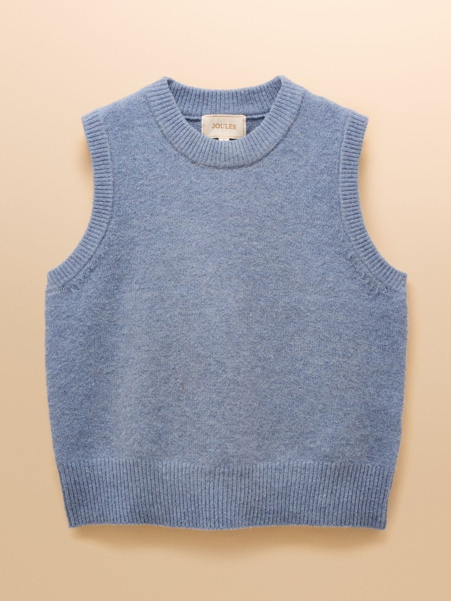 Holly Blue Knitted Vest - RUTHERFORD & Co