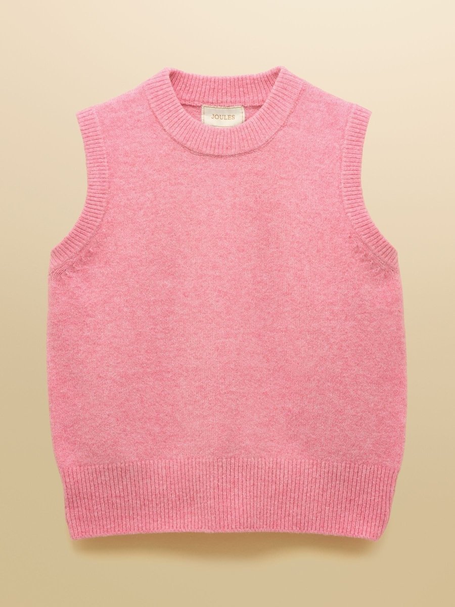 Holly Bright Pink Knitted Vest - RUTHERFORD & Co
