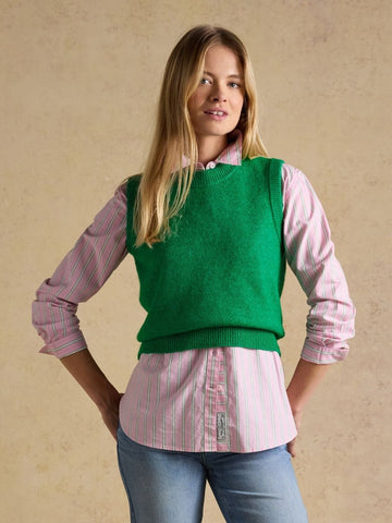 Holly Green Knitted Vest - RUTHERFORD & Co