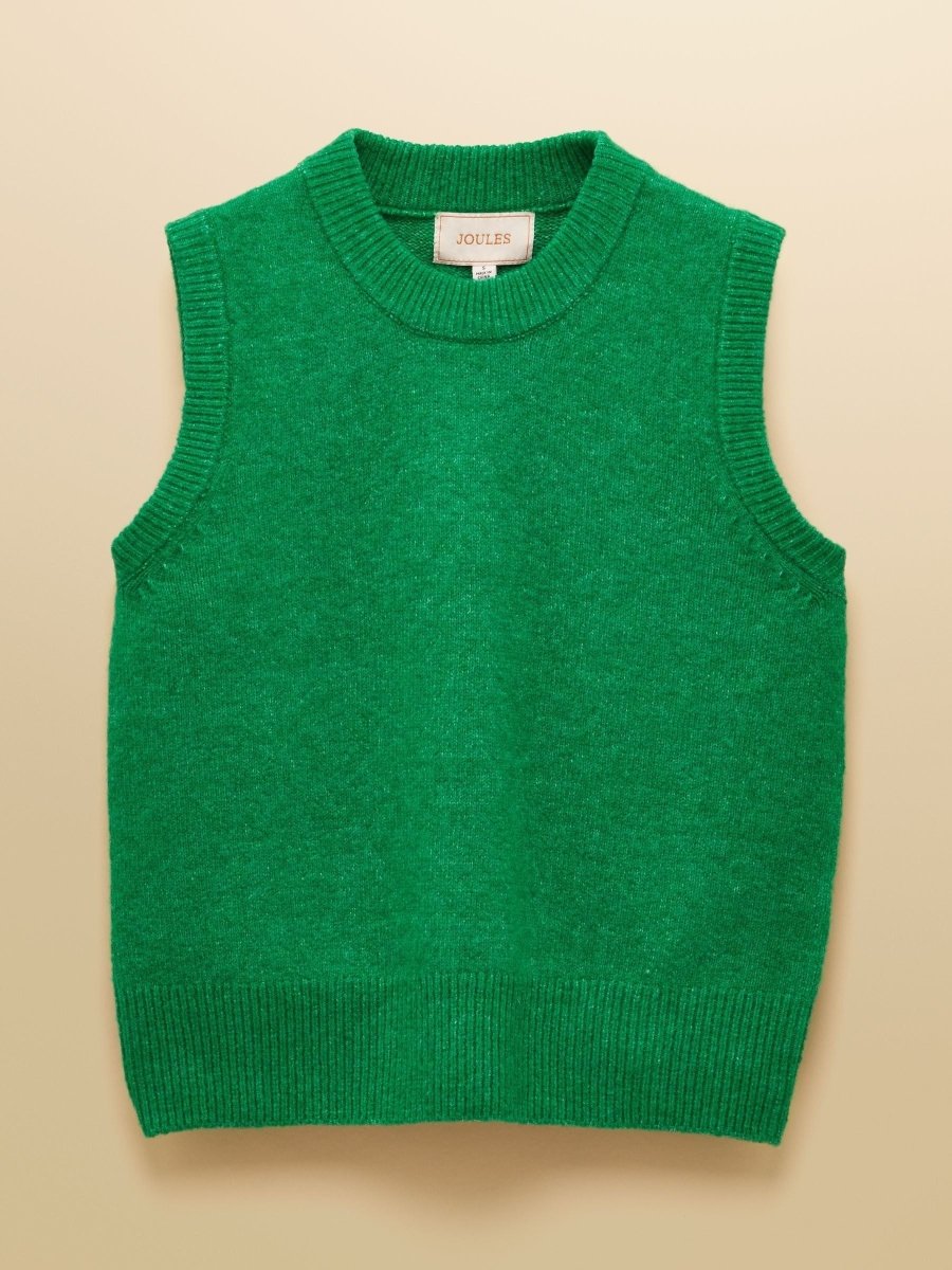 Holly Green Knitted Vest - RUTHERFORD & Co