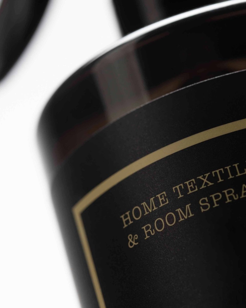Home Textile & Room Spray 500ml - Basil & Mandarin - Black - RUTHERFORD & Co