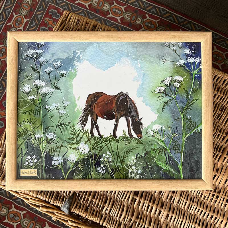 Horse and Cow Parsley Lap Tray - RUTHERFORD & Co