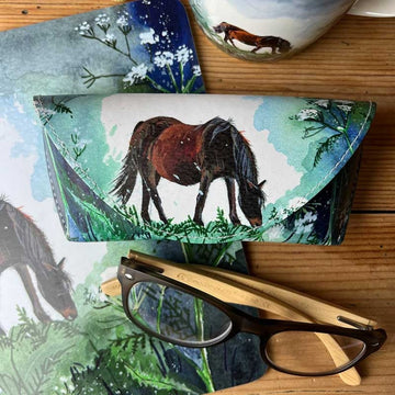 Horse and Cow Parsley Spectacle Case - RUTHERFORD & Co