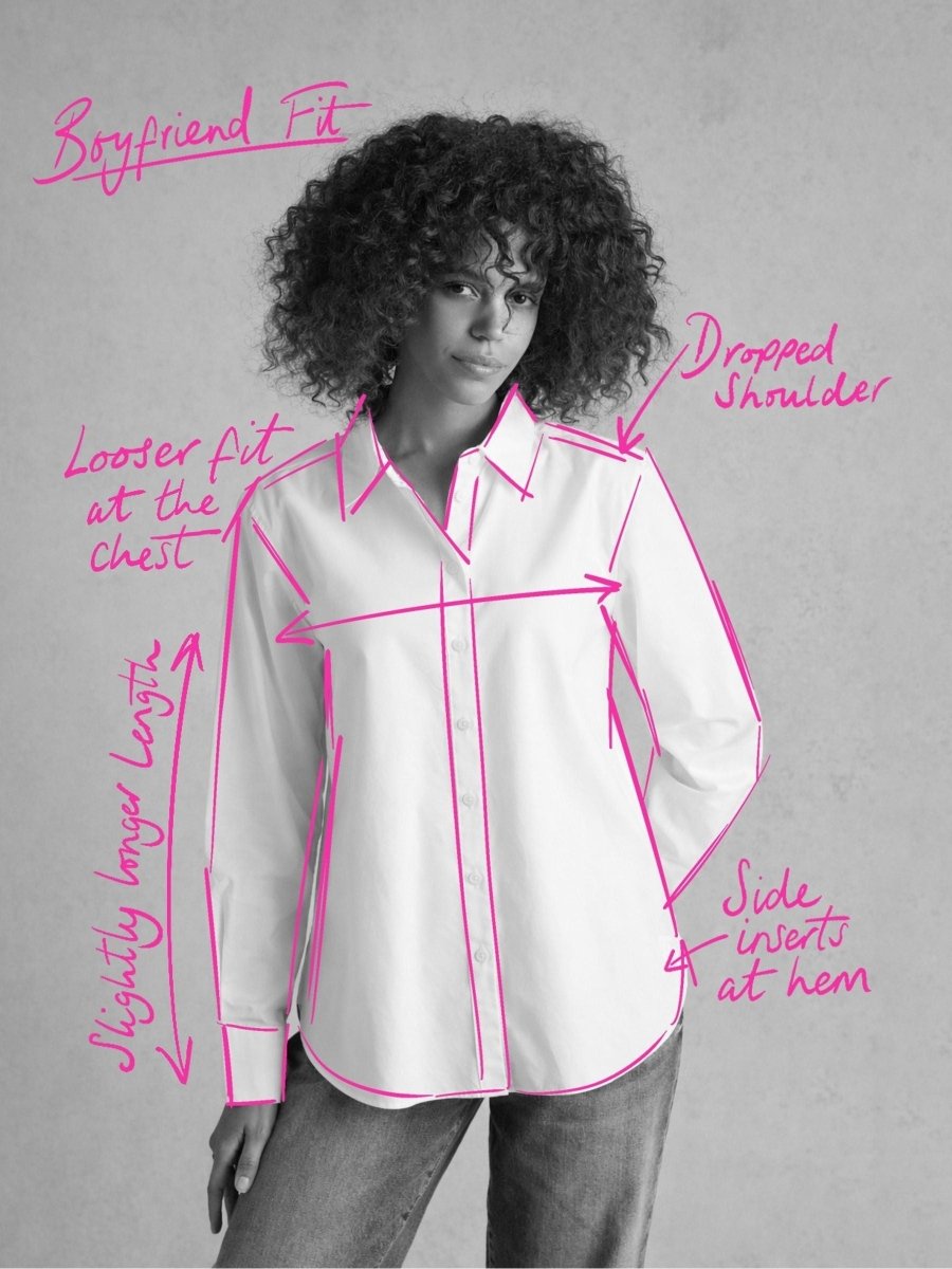 Hotchpotch Striped Boyfriend Fit Oxford Shirt - RUTHERFORD & Co