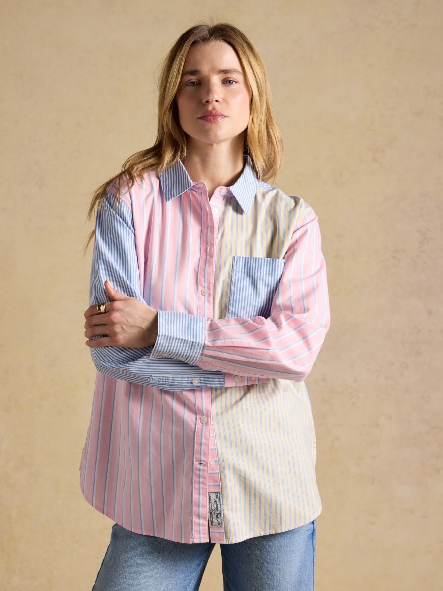 Hotchpotch Striped Boyfriend Fit Oxford Shirt - RUTHERFORD & Co