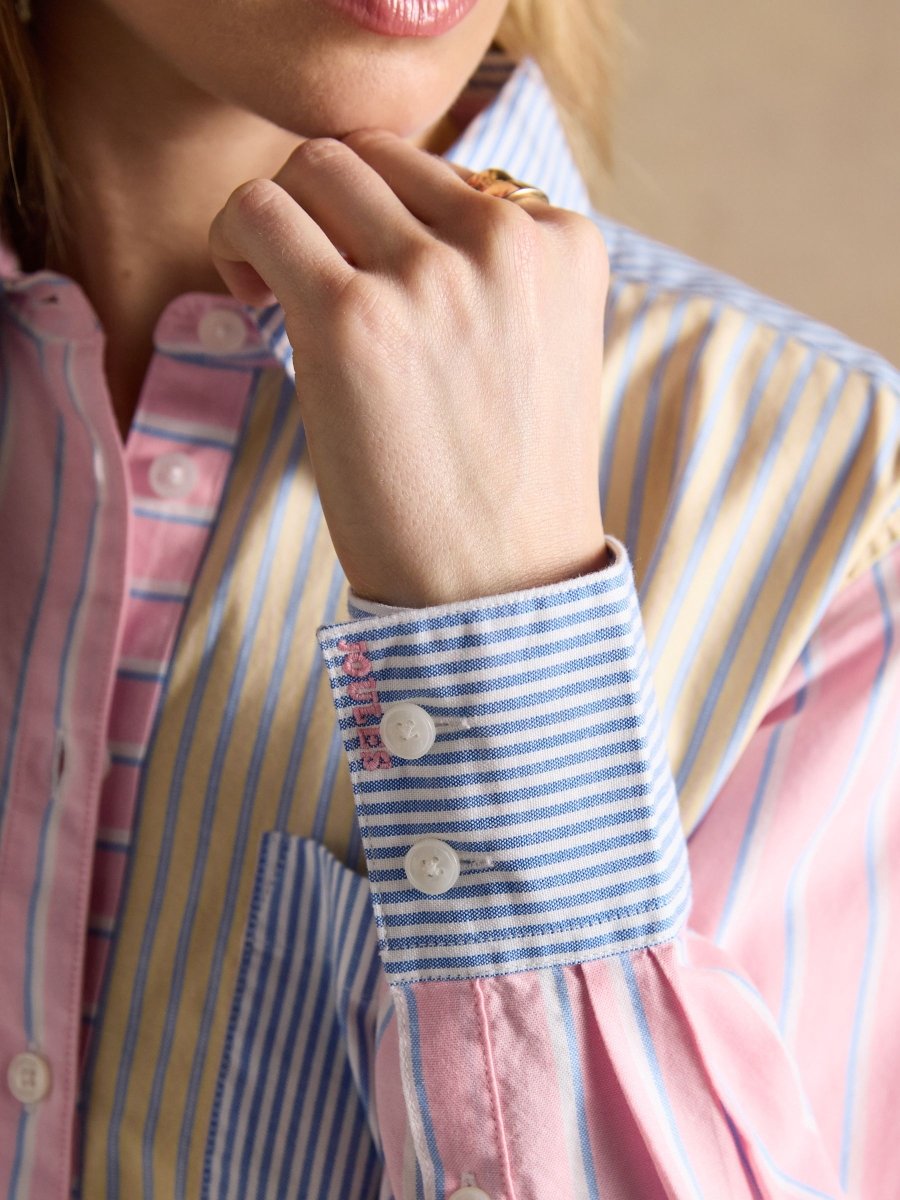 Hotchpotch Striped Boyfriend Fit Oxford Shirt - RUTHERFORD & Co