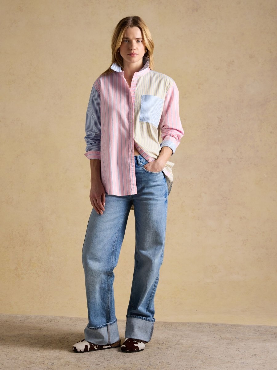 Hotchpotch Striped Boyfriend Fit Oxford Shirt - RUTHERFORD & Co