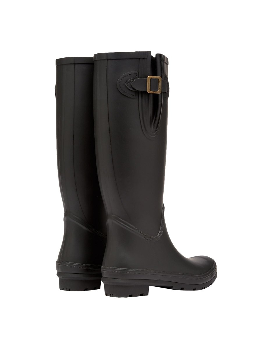 Houghton Black Adjustable Tall Wellies - RUTHERFORD & Co
