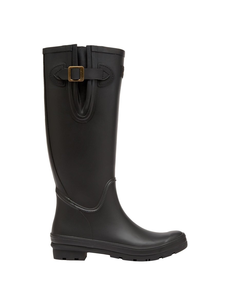 Houghton Black Adjustable Tall Wellies - RUTHERFORD & Co