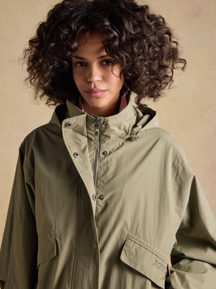 Hove Khaki Green Waterproof Windbreaker Jacket - RUTHERFORD & Co