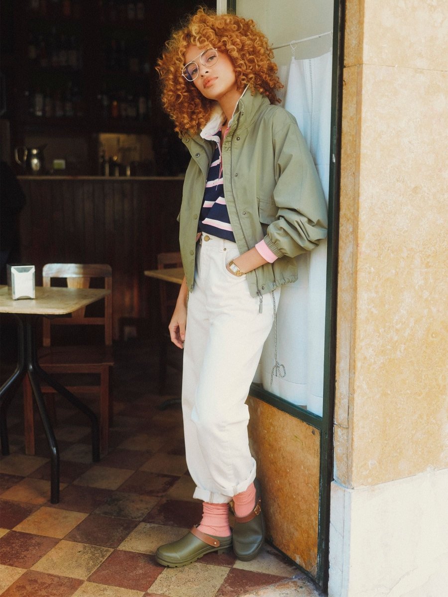 Hove Khaki Green Waterproof Windbreaker Jacket - RUTHERFORD & Co