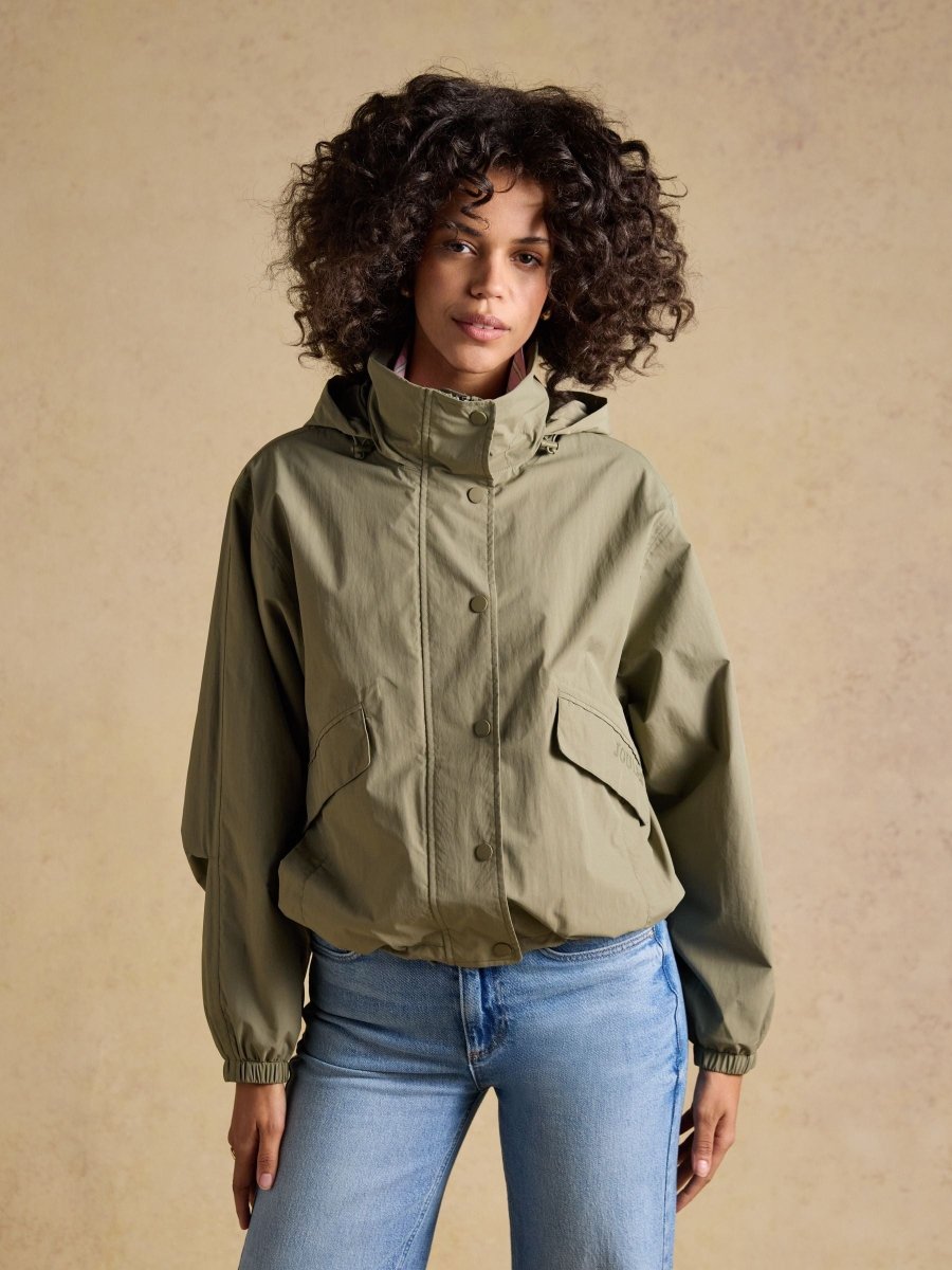 Hove Khaki Green Waterproof Windbreaker Jacket - RUTHERFORD & Co