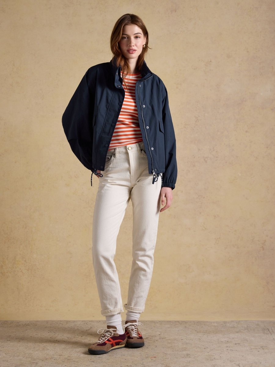Hove Navy Waterproof Windbreaker Jacket - RUTHERFORD & Co
