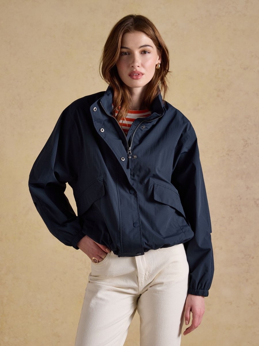 Hove Navy Waterproof Windbreaker Jacket - RUTHERFORD & Co