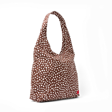 Hoxton Shoulder Bag in Brown Spot - Large - RUTHERFORD & Co