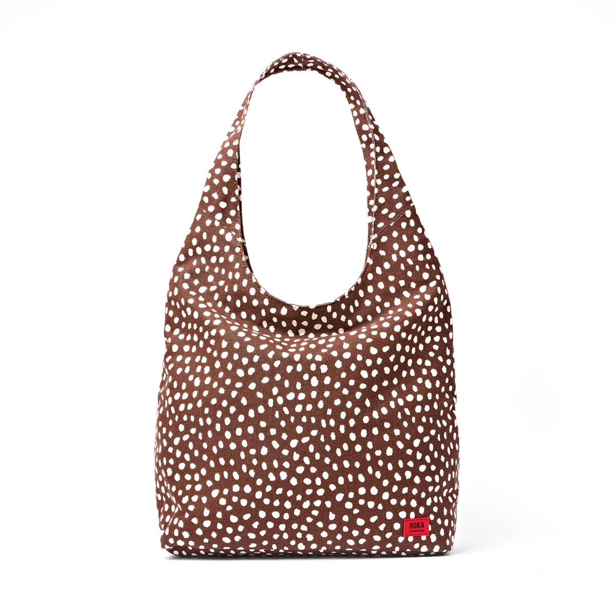 Hoxton Shoulder Bag in Brown Spot - Large - RUTHERFORD & Co