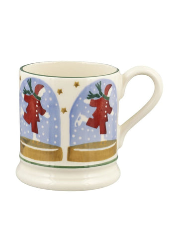 Ice Skater Snow Globe 1/2 Pint Mug - RUTHERFORD & Co