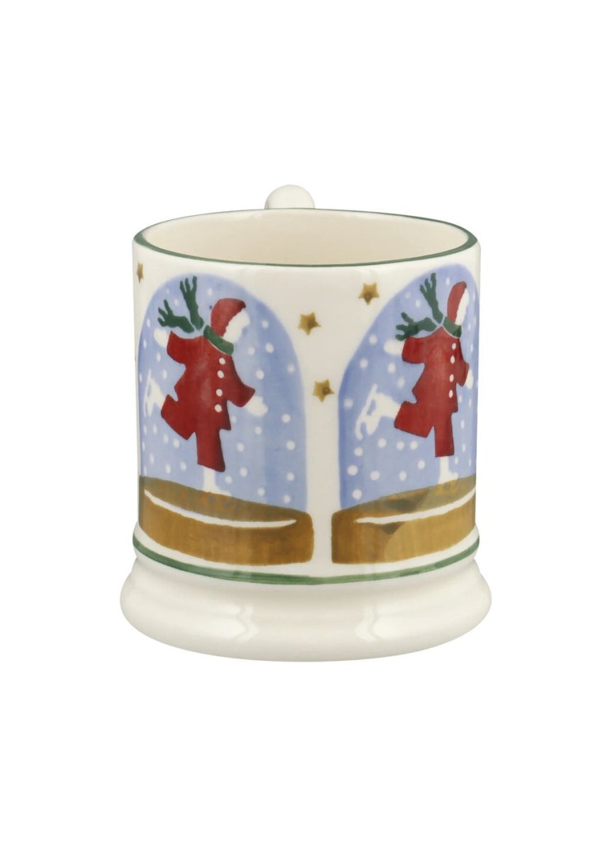Ice Skater Snow Globe 1/2 Pint Mug - RUTHERFORD & Co