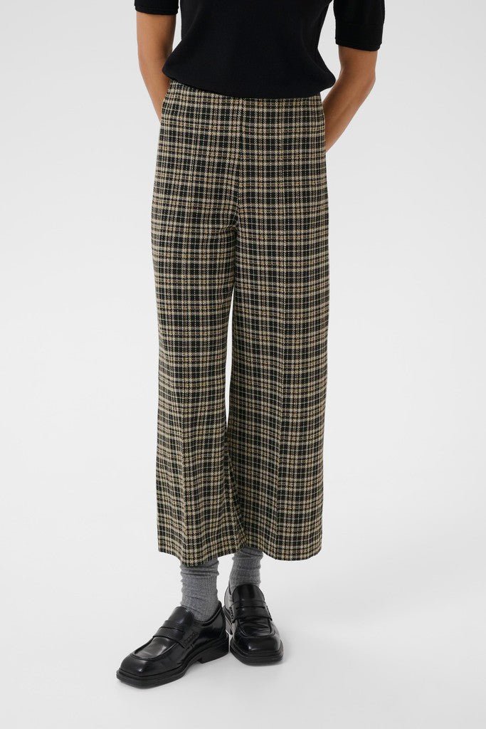 IlisanPW Pants - Dark Navy Check - RUTHERFORD & Co