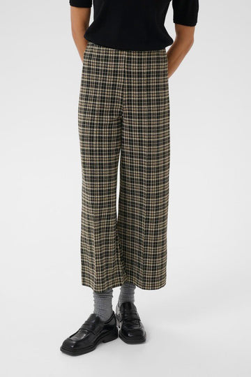 IlisanPW Pants - Dark Navy Check - RUTHERFORD & Co