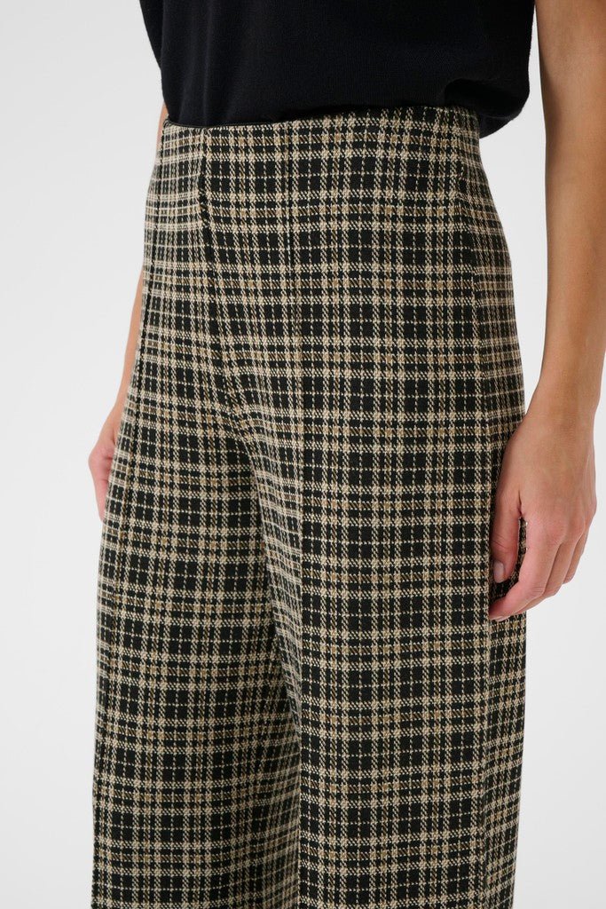 IlisanPW Pants - Dark Navy Check - RUTHERFORD & Co