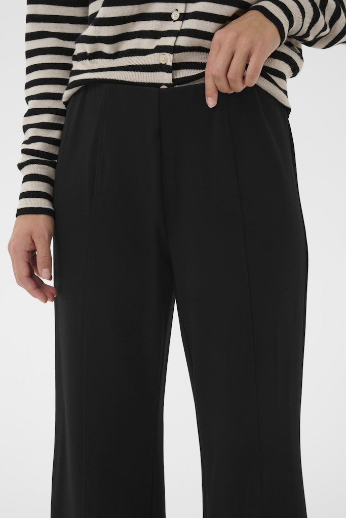 IlissaPW Pa Trousers - Black - RUTHERFORD & Co