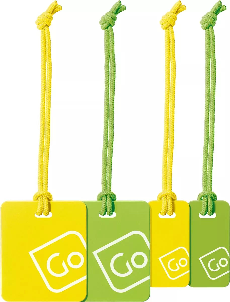 Luggage Tags Family Pack (Yellow/Green)