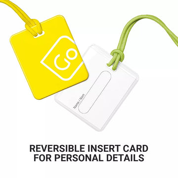 Luggage Tag Twin Pack Yellow Green