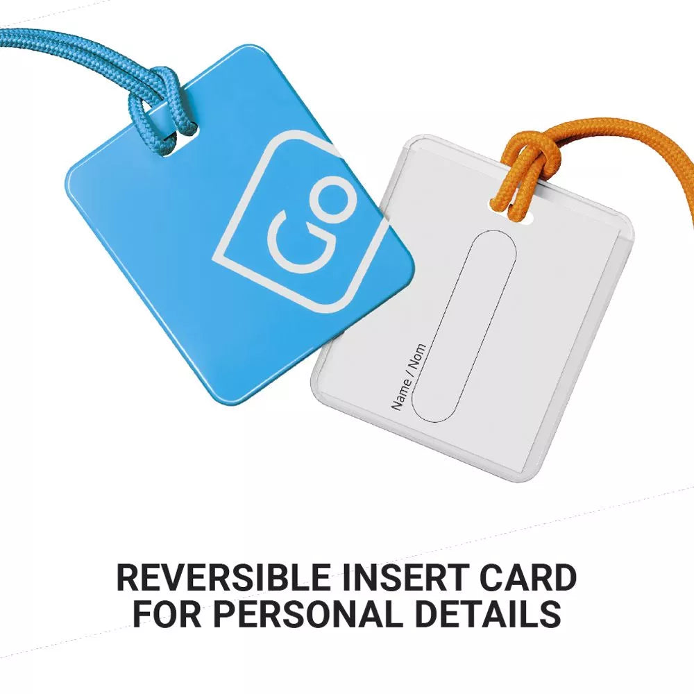 Luggage Tags Twin Pack Blue Orange