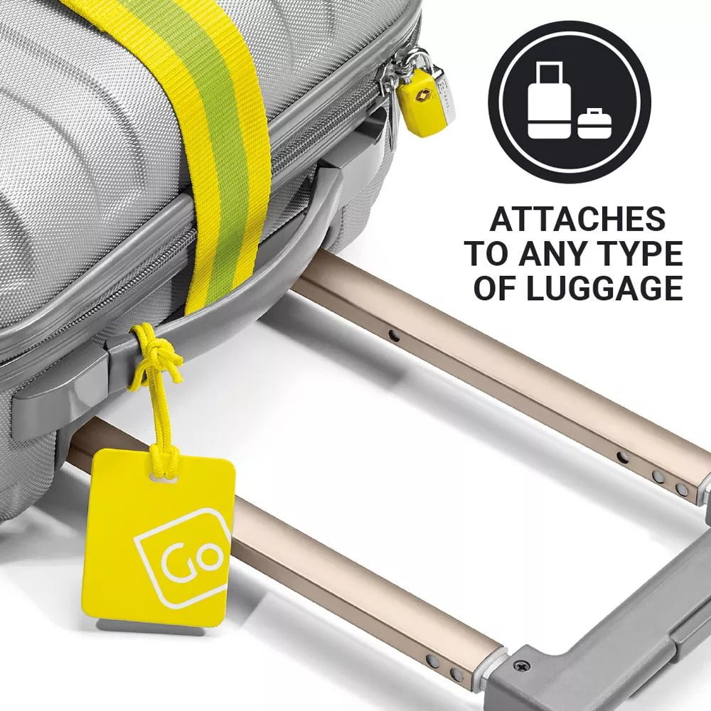 Luggage Tag Twin Pack Yellow Green